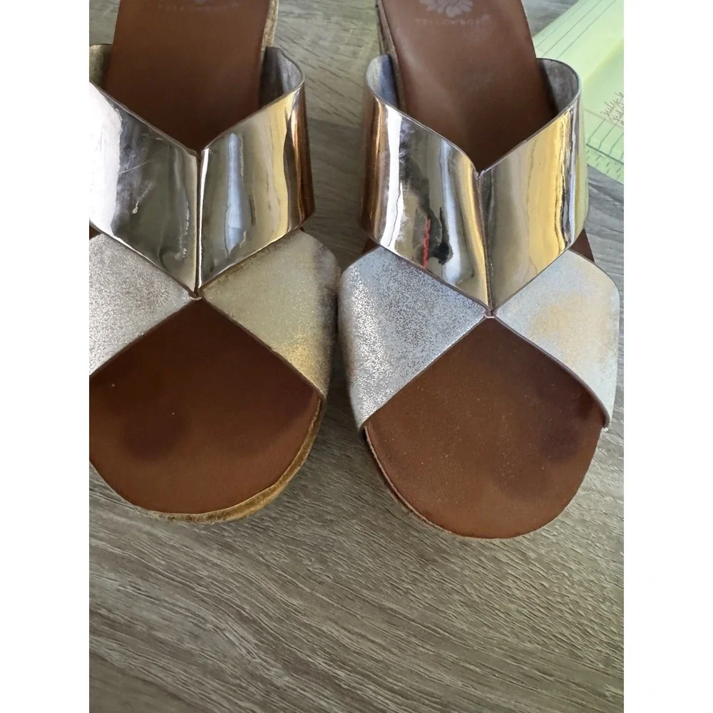 Yellow Box Ilysa Women's Platform Mule Slide On Sandals Shoes Size 8 EUC SB18 - Picture 5 of 6